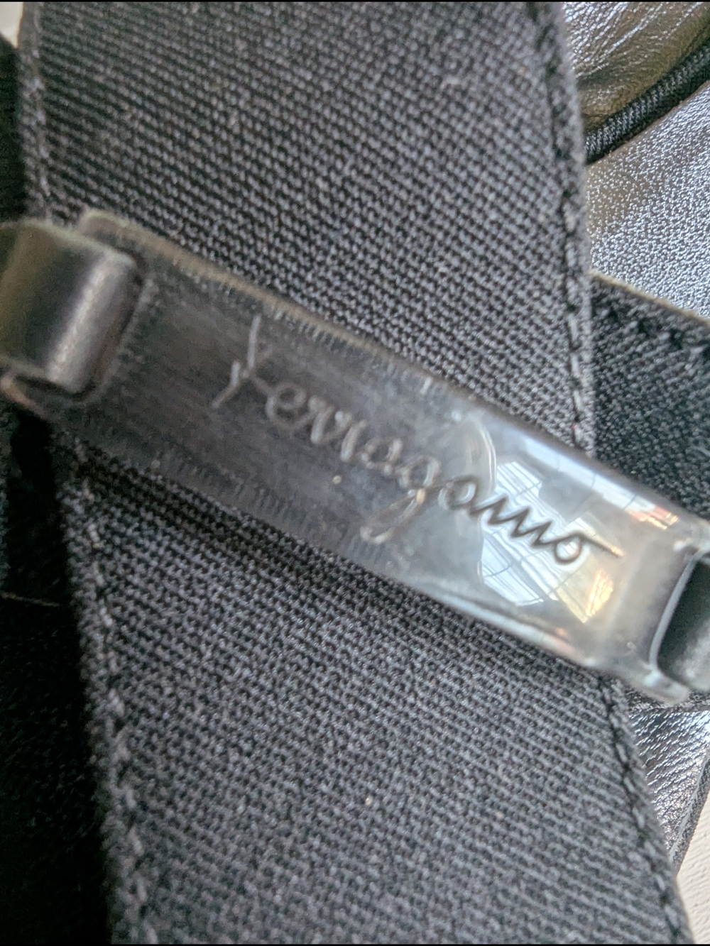 Salvatore Ferragamo Black Crisscross Slide Sandals - Picture 3 of 15